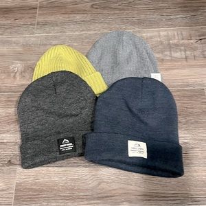 Zara Kids Beanie Lot Bundle Hat Grey Blue Green